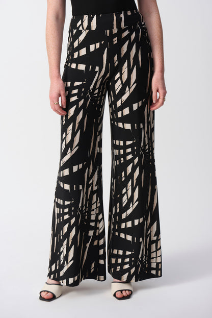 Abstract Casual Wide-leg Trousers