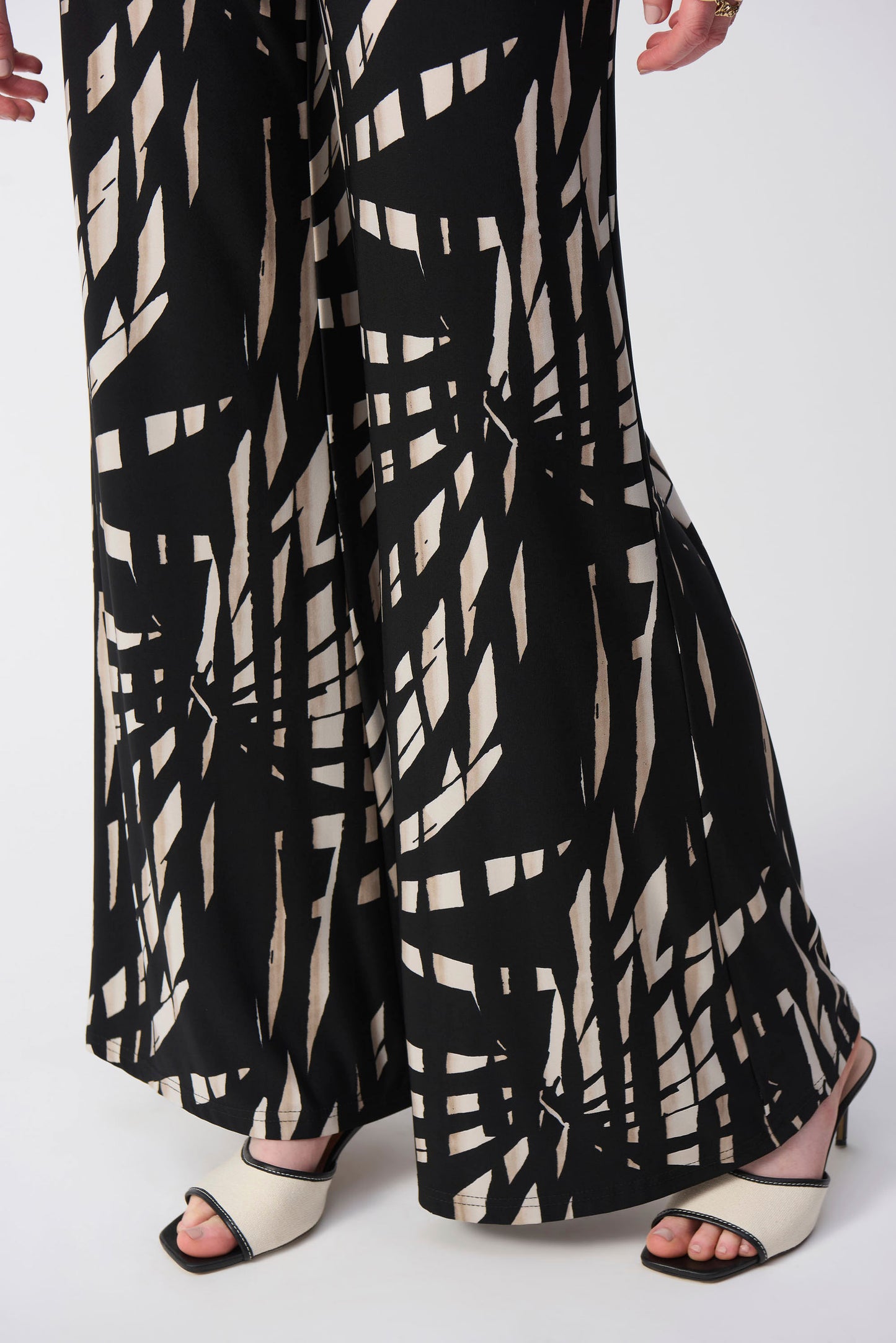 Abstract Casual Wide-leg Trousers