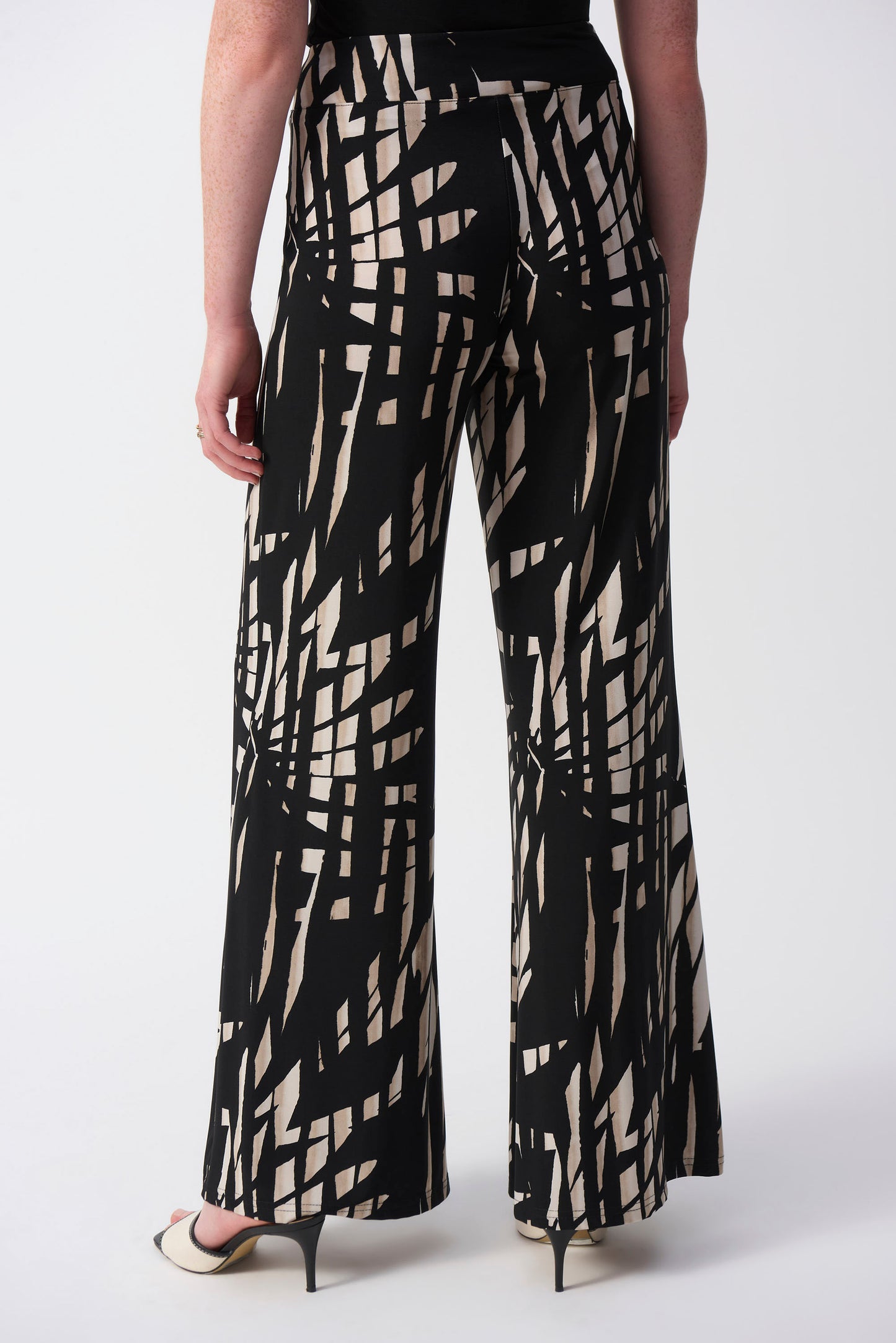 Abstract Casual Wide-leg Trousers