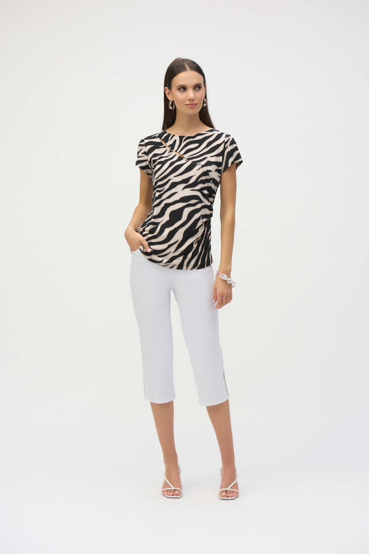 Casual Zebra-print Pullover