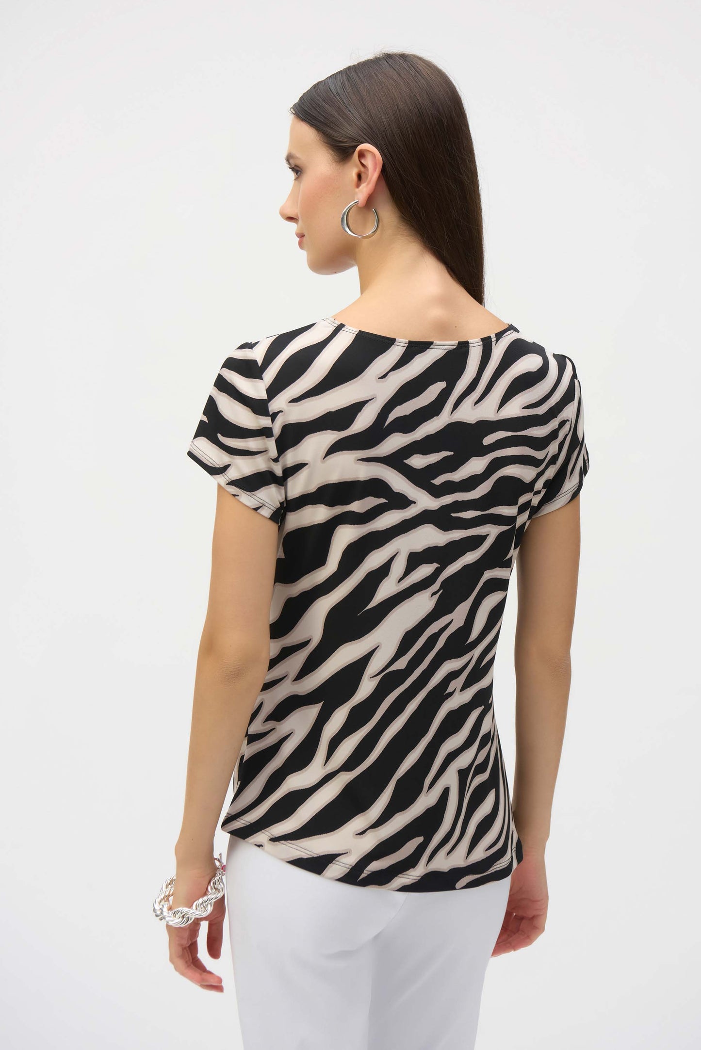 Casual Zebra-print Pullover