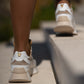 White and beige sneaker