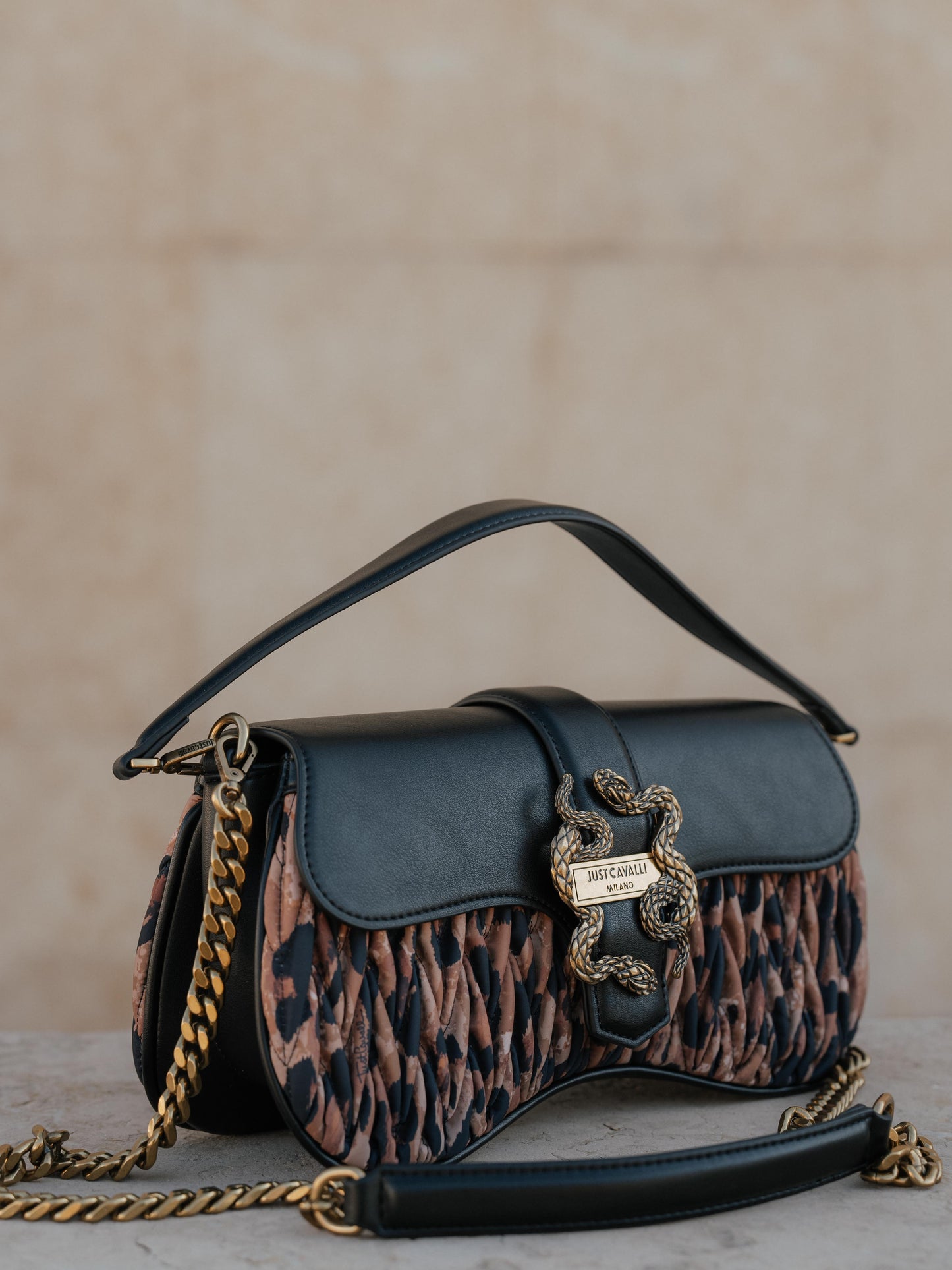 Animal print snake purse