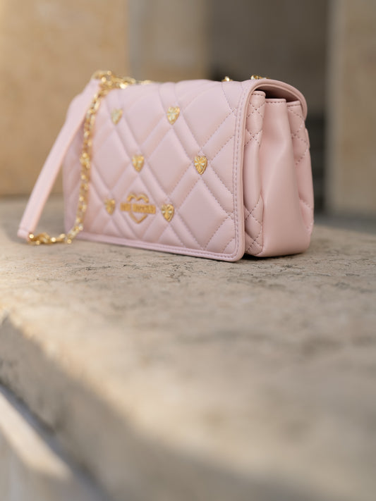 Gold heart purse