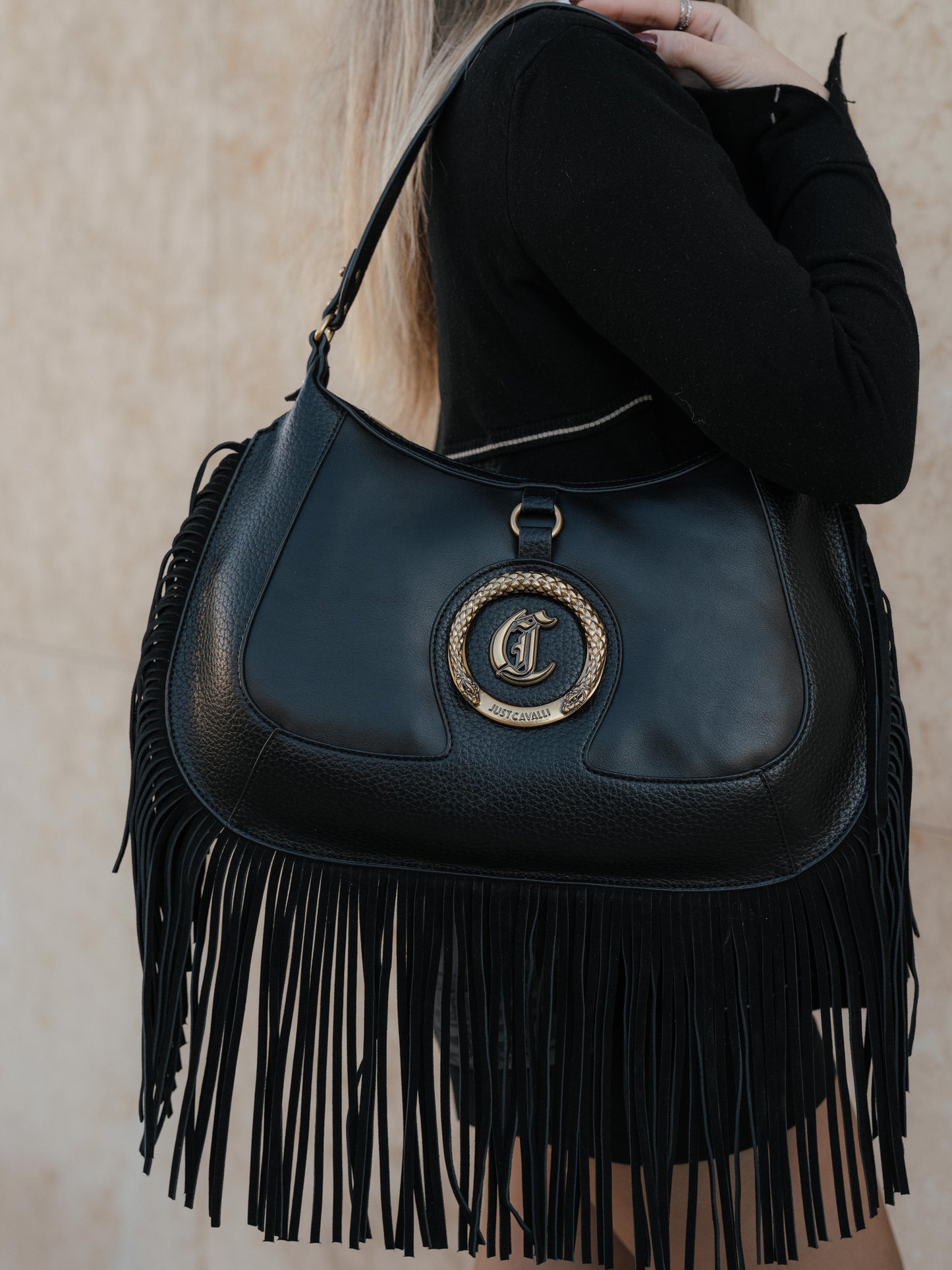 Leather black bag