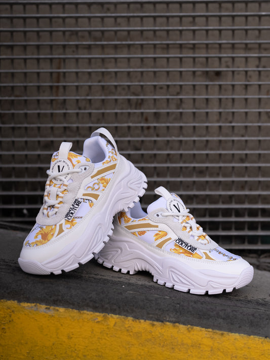 Yellow print sneaker