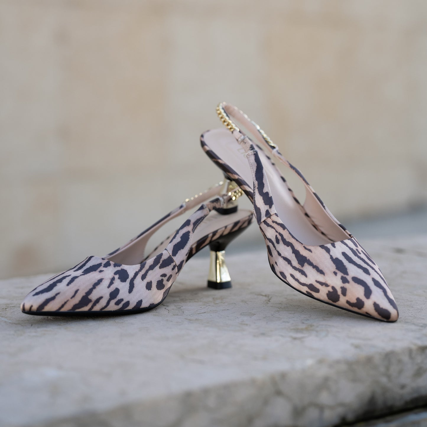 Animal print stiletto