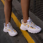 Yellow print sneaker