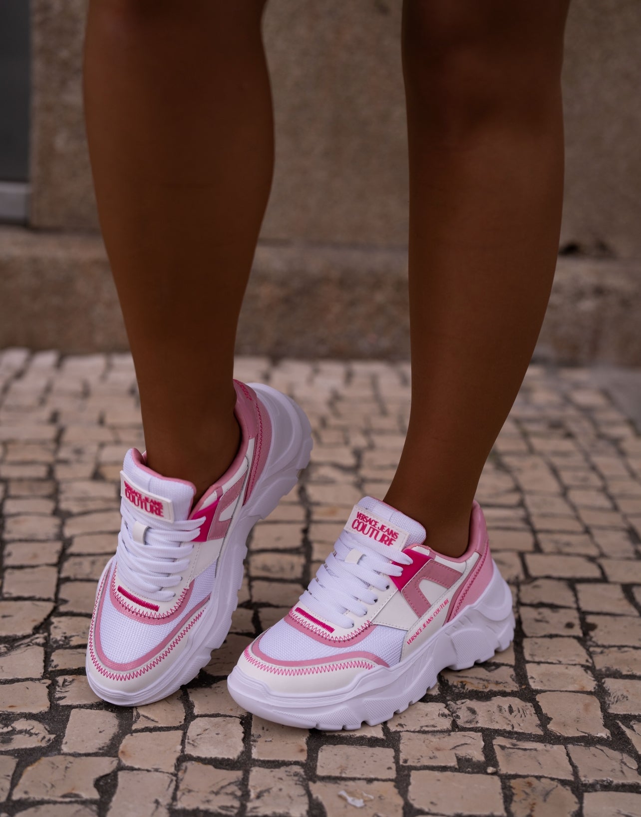 Pink sneaker