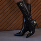 Baroque-buckle 100mm boots