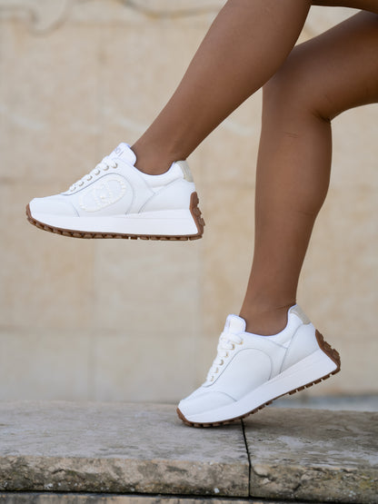 Sneaker calf white