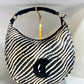 Zebra straw bag