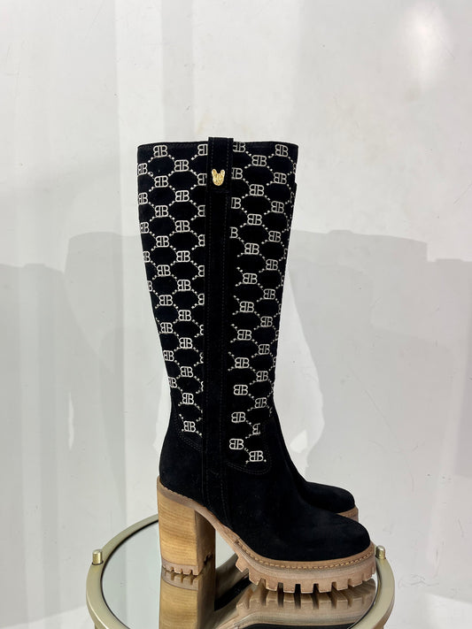 Black high boot