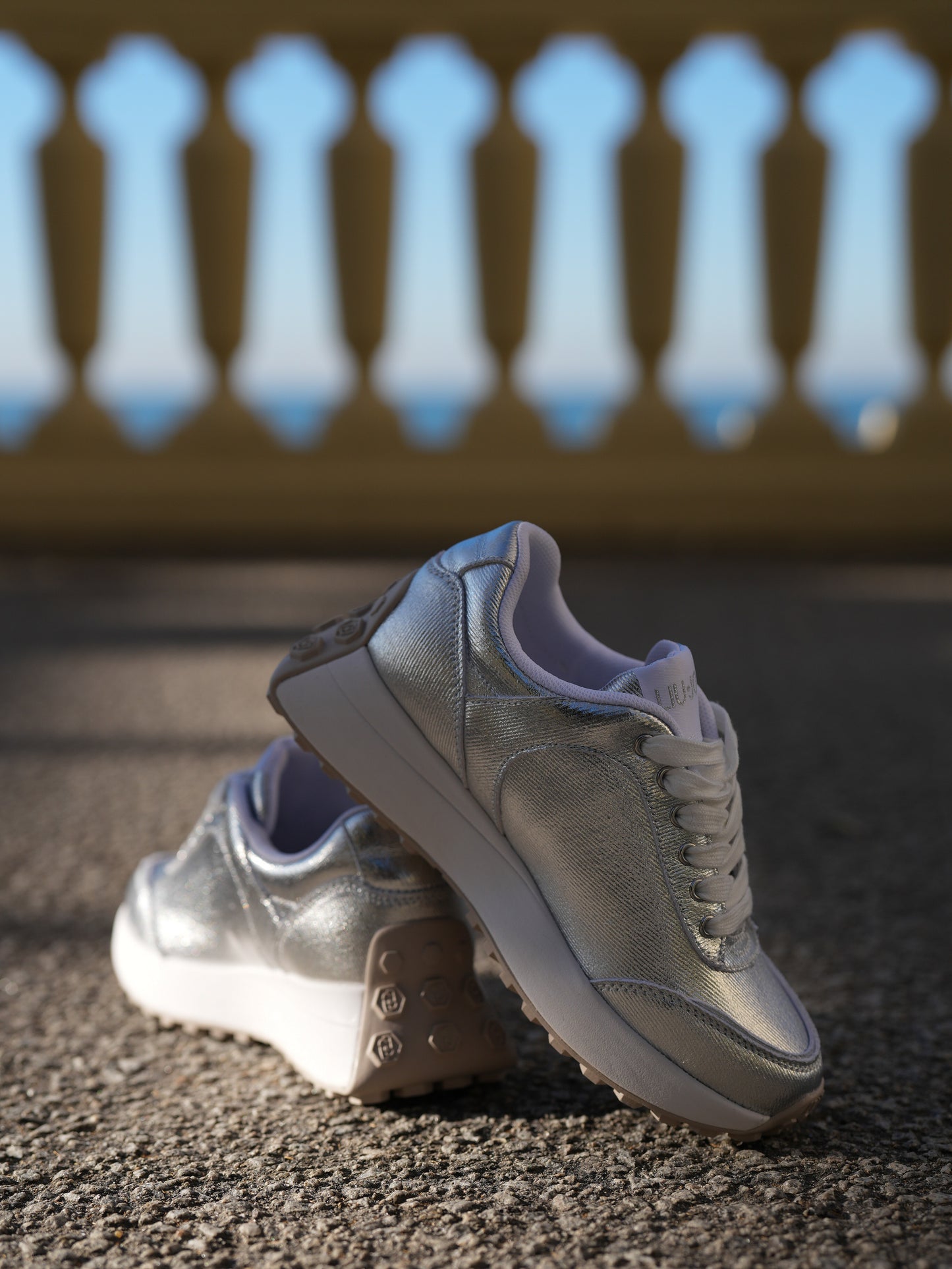 Silver sneaker