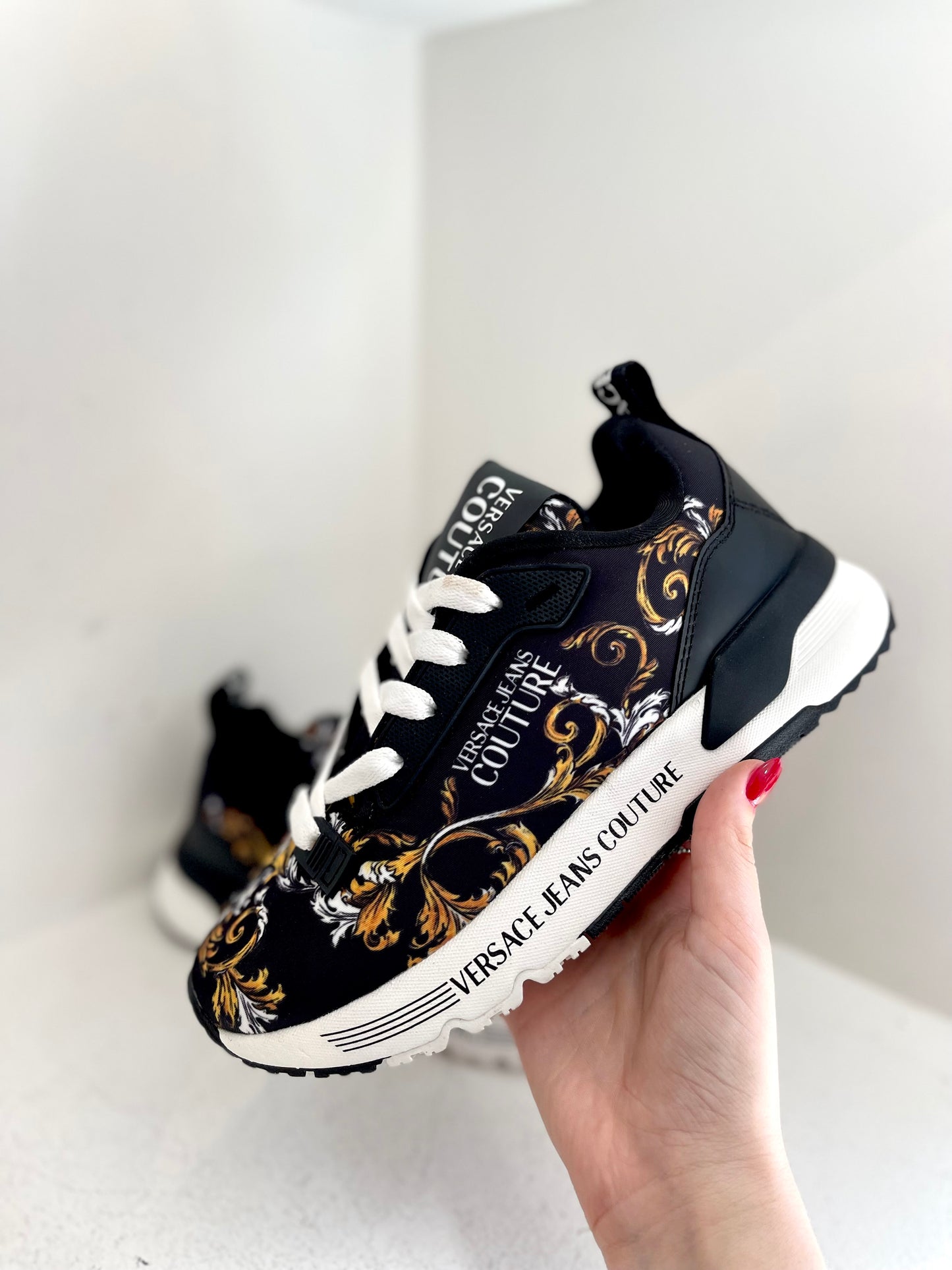 Barocco-print sneakers