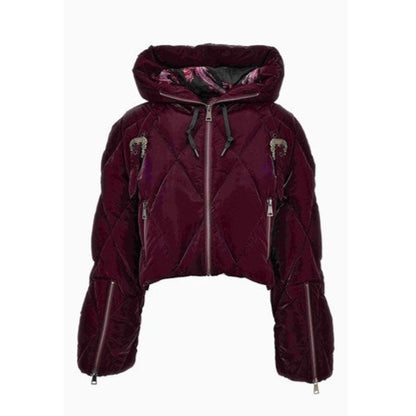 Velvet nylon coat