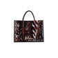 Zebra print shopping bag