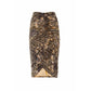 Midi slim snake skirt