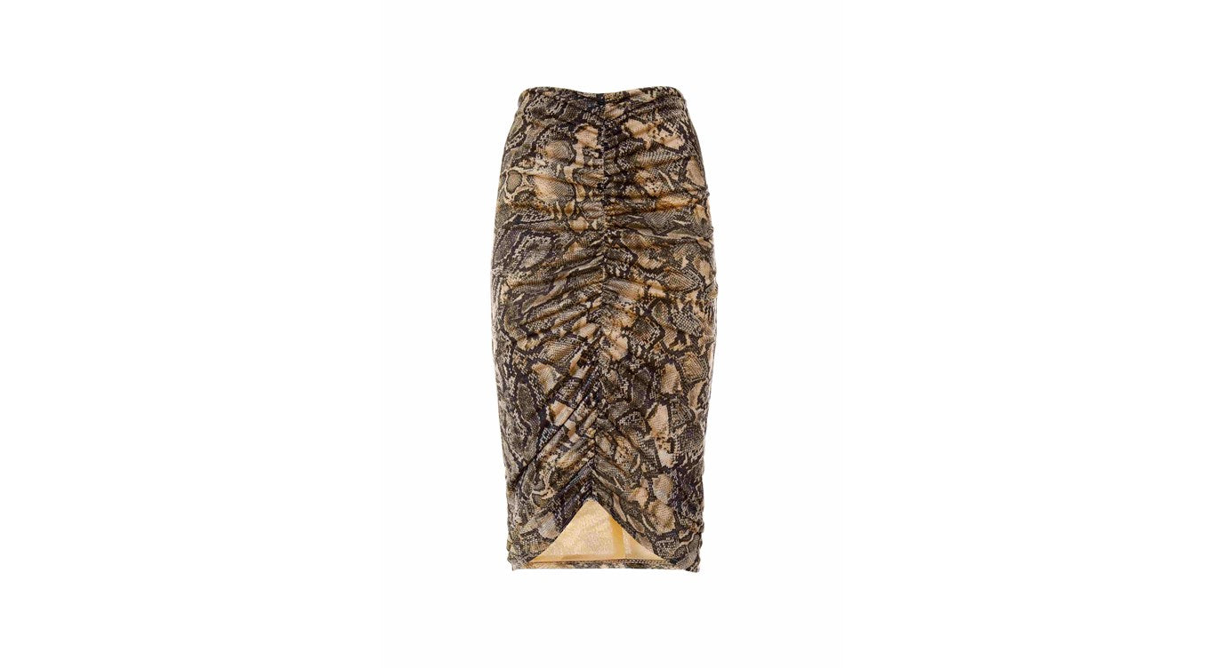 Midi slim snake skirt