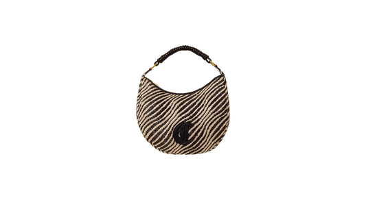 Zebra straw bag