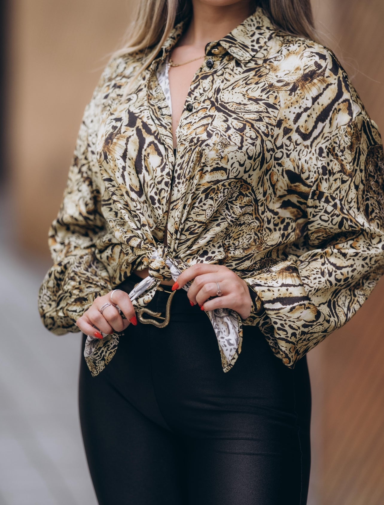 Animal print shirt