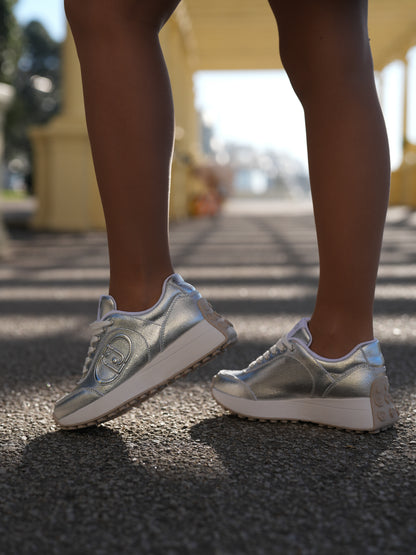 Silver sneaker