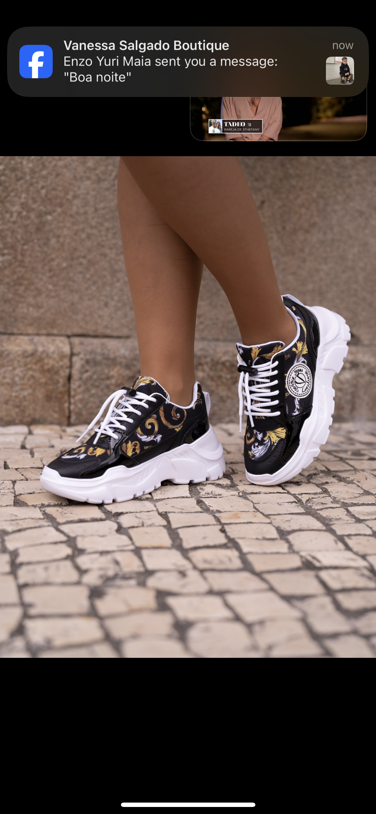 Black versace print sneaker