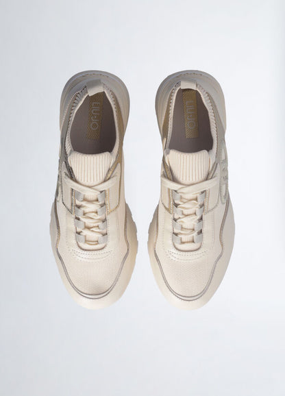 Leather platform sneakers