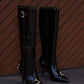 Baroque-buckle 100mm boots