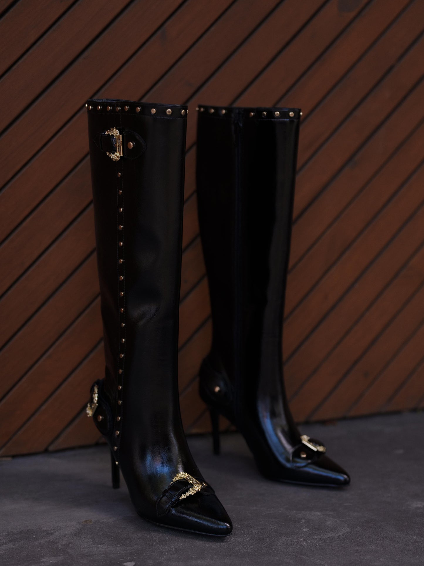 Baroque-buckle 100mm boots