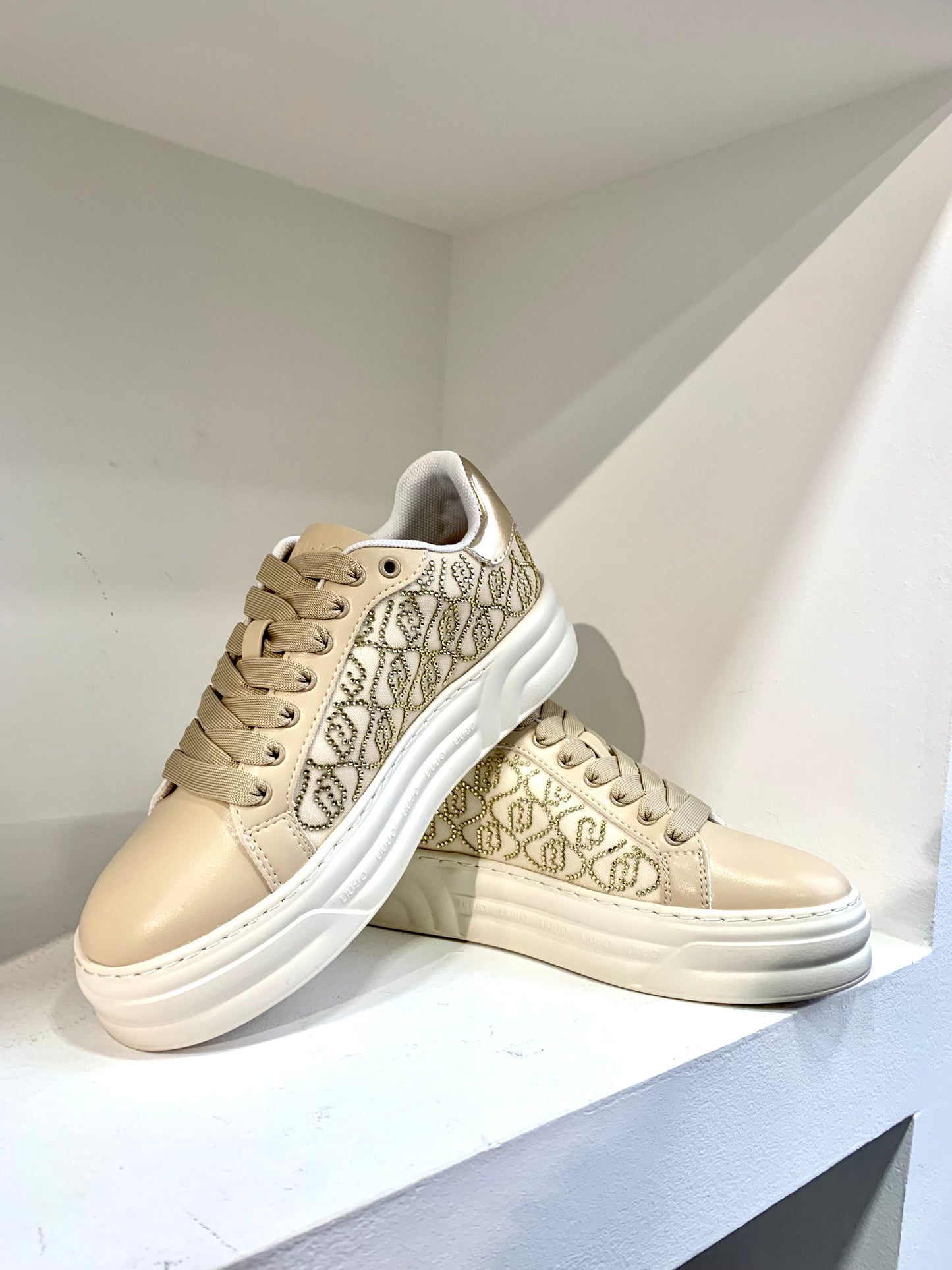 Sneaker strass net/spreading gold