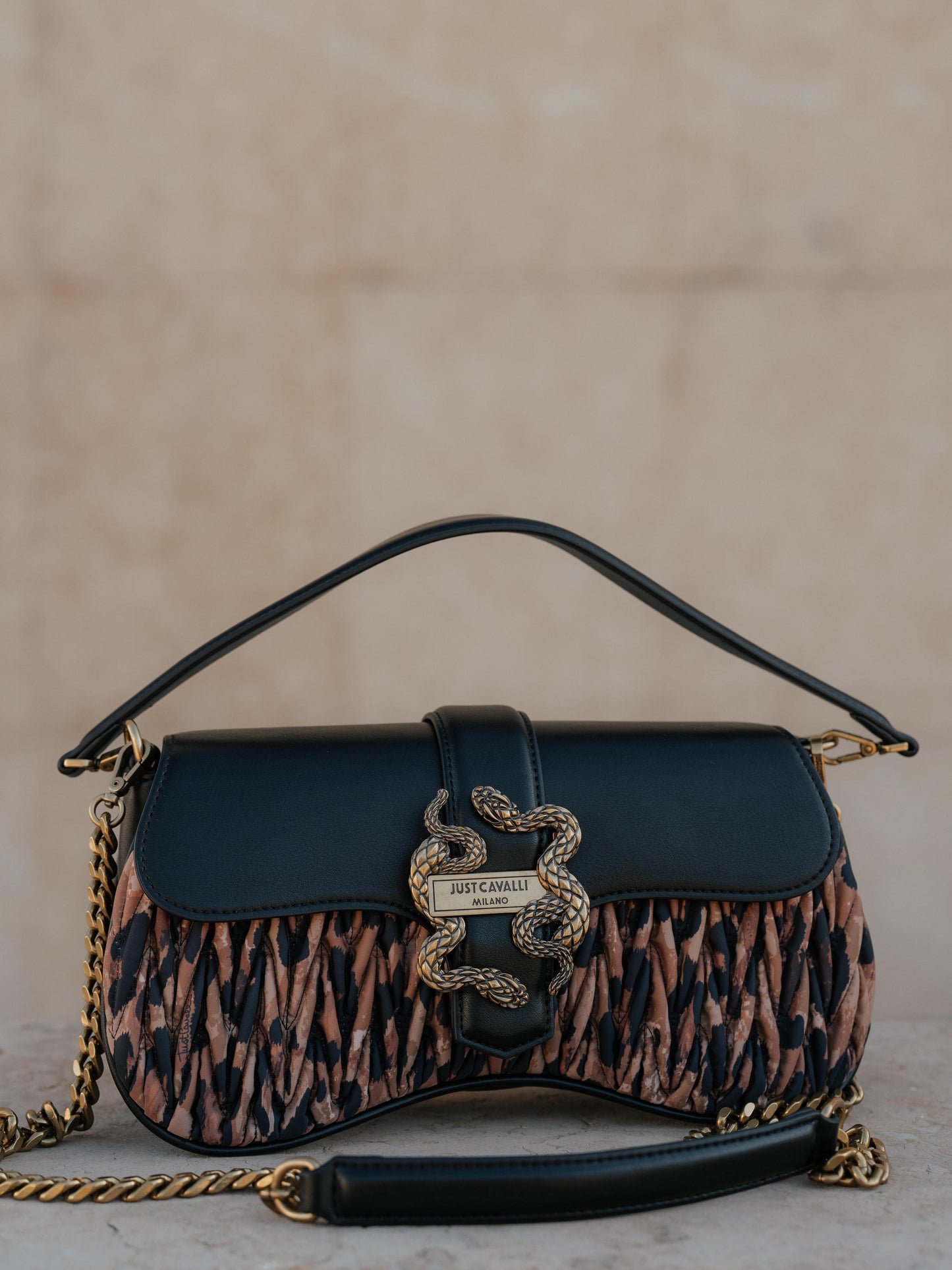 Animal print snake purse