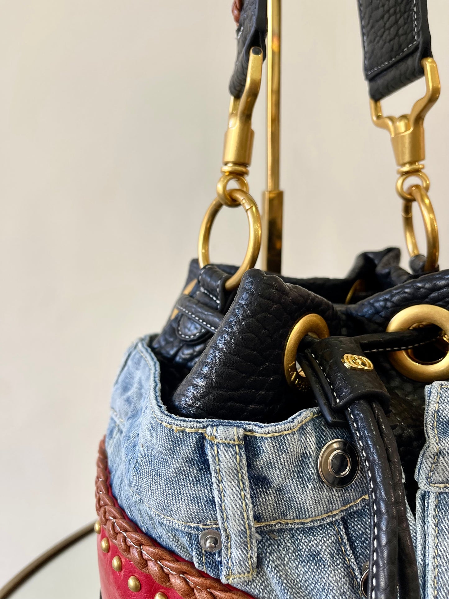 Jean bucket purse