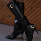 Baroque-buckle 100mm boots