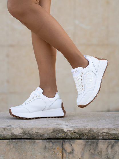 Sneaker calf white