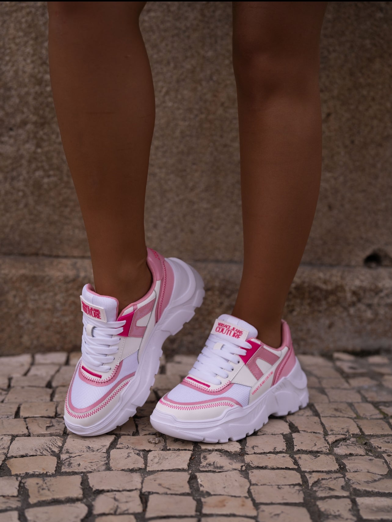 Pink sneaker