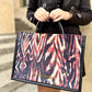 Zebra print shopping bag