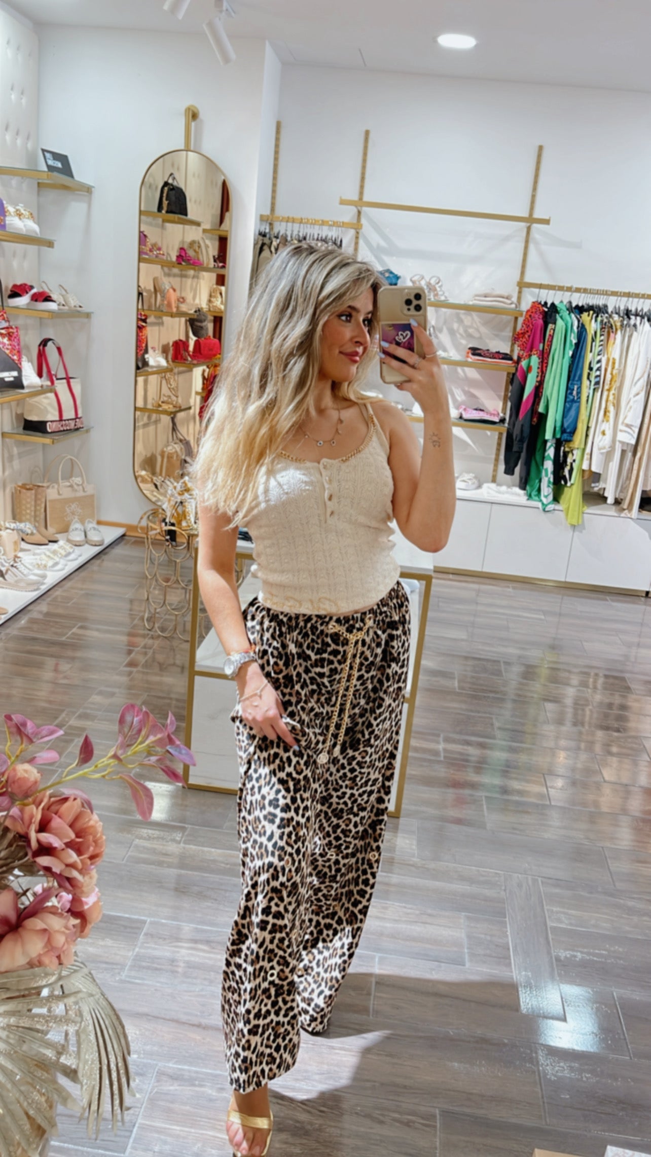 Animal print pant