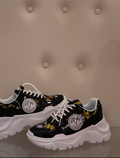 Black versace print sneaker