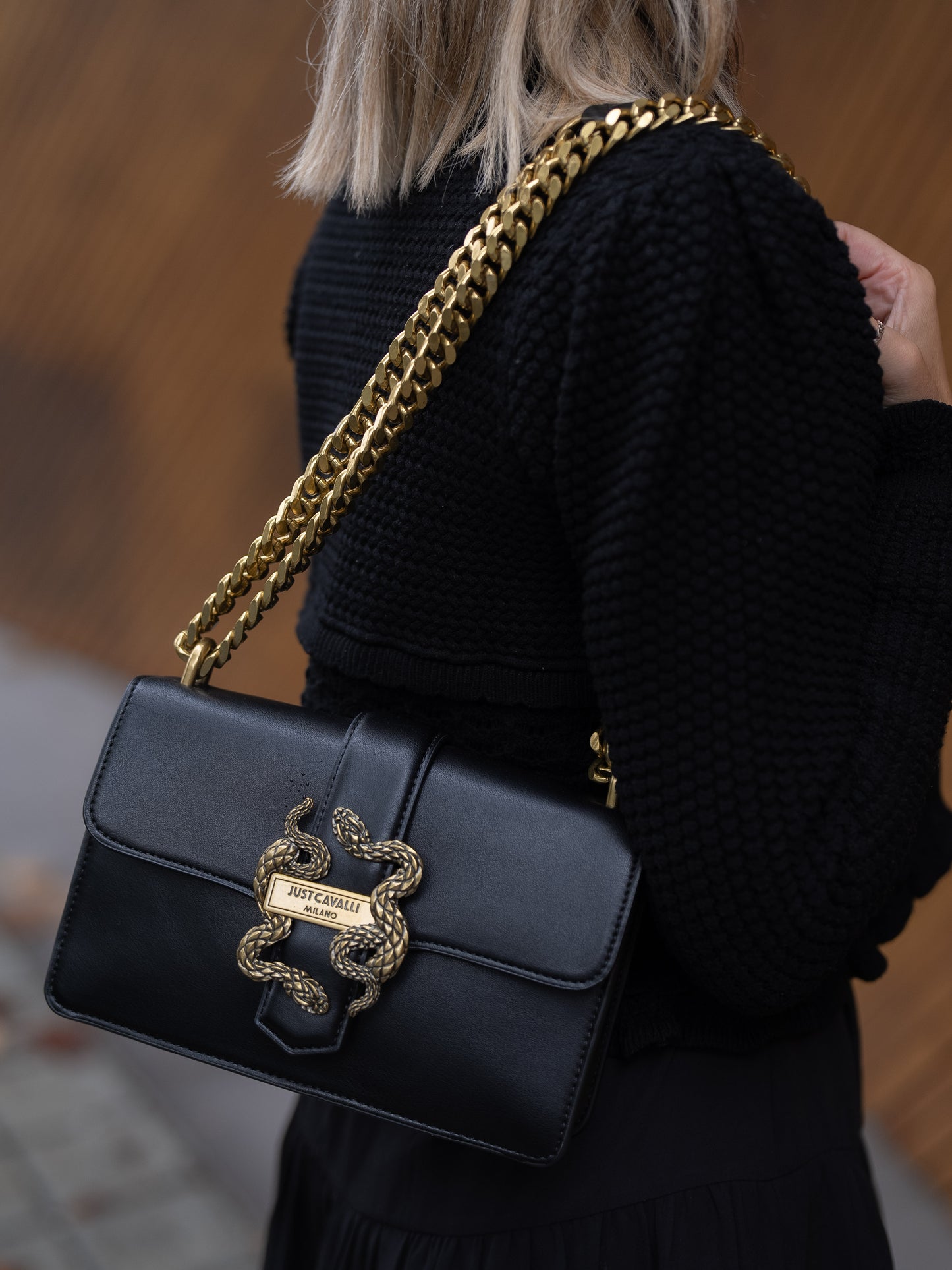 Snake chain purse