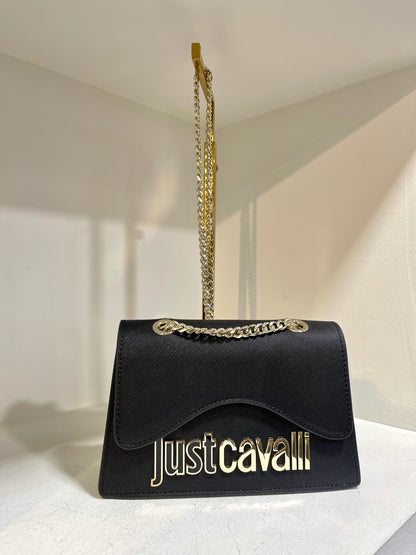 Just Cavalli metal lettering purse