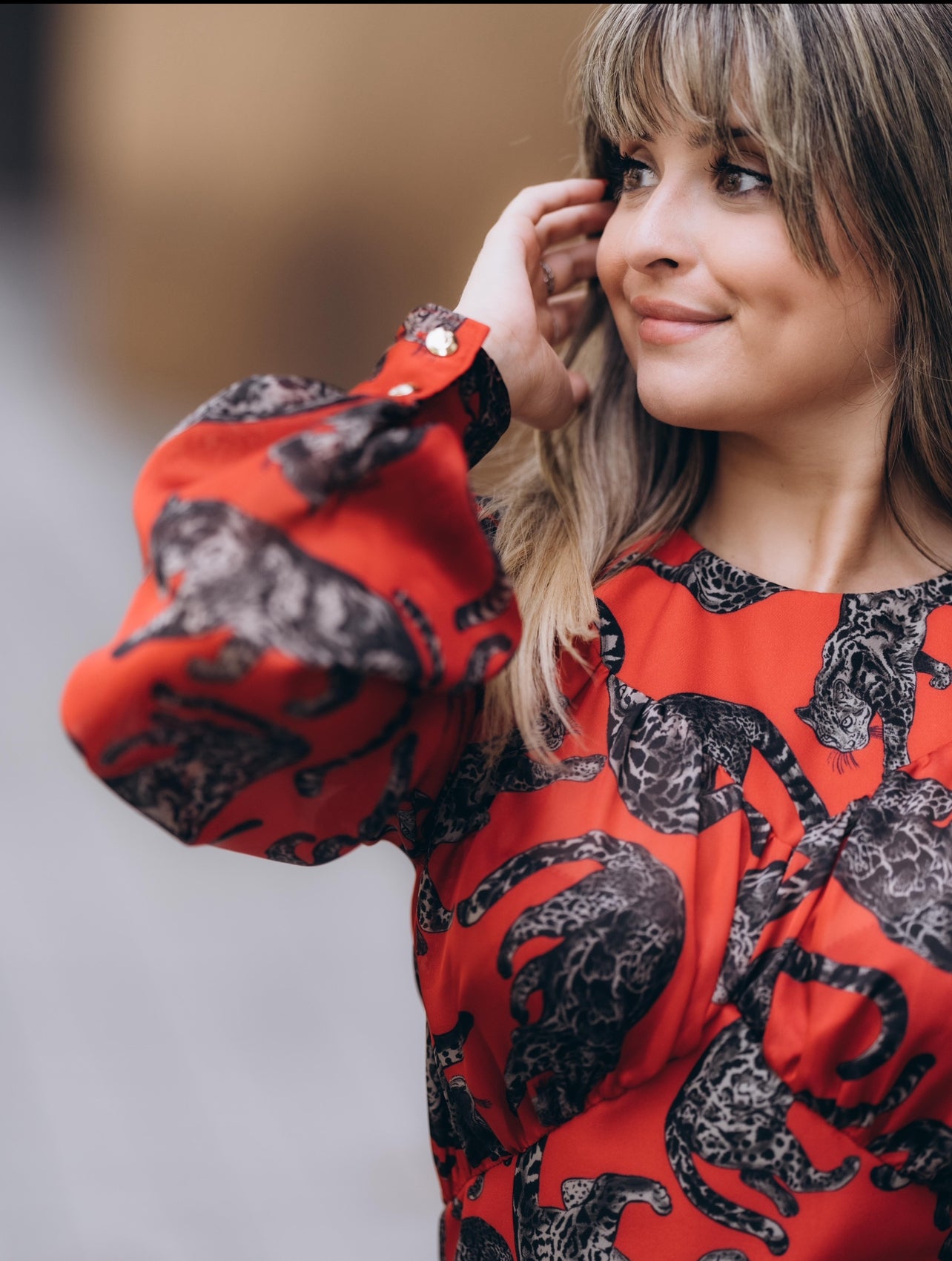 Tiger print dress