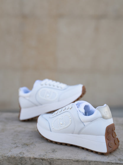 Sneaker calf white