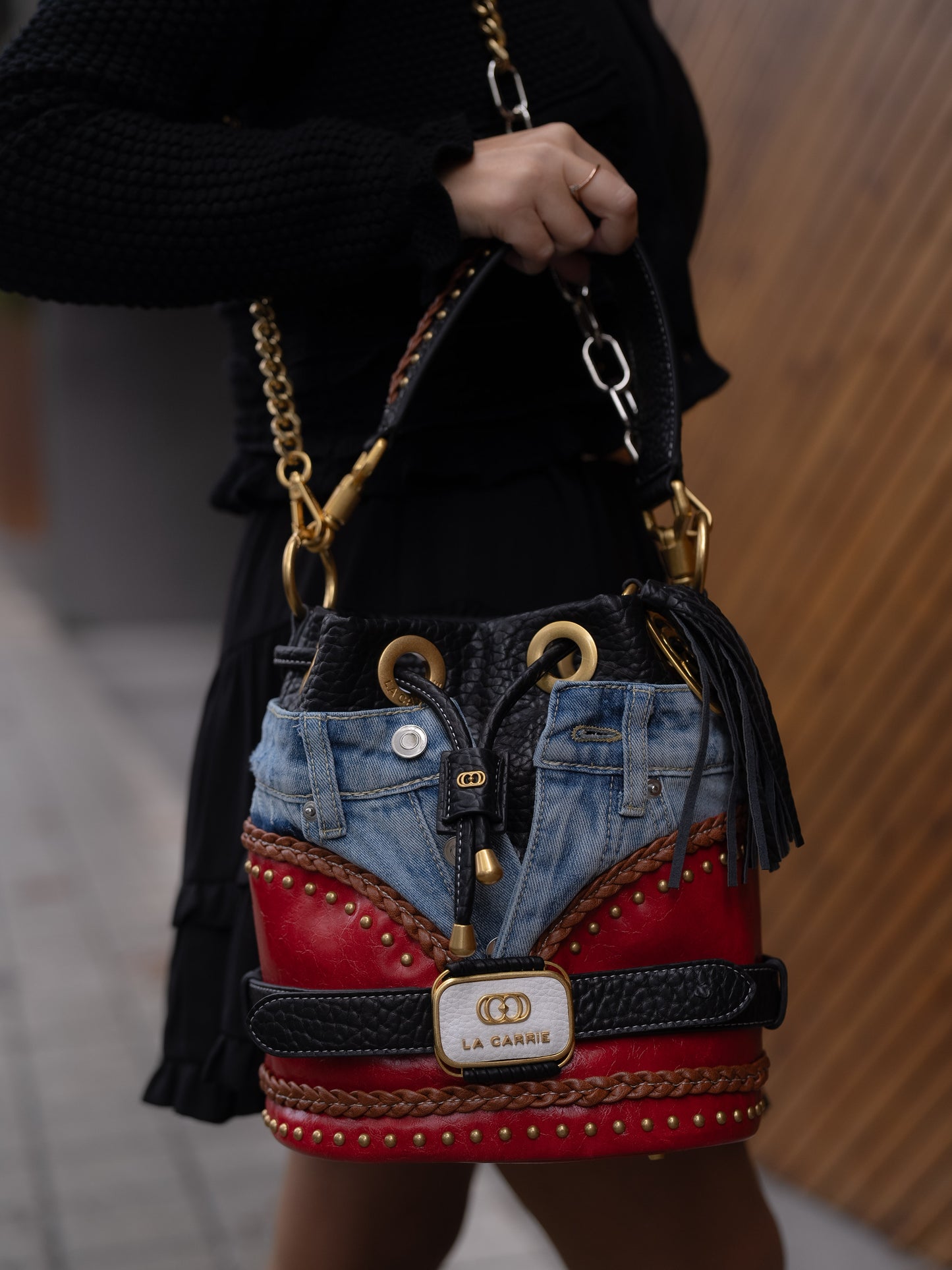 Jean bucket purse