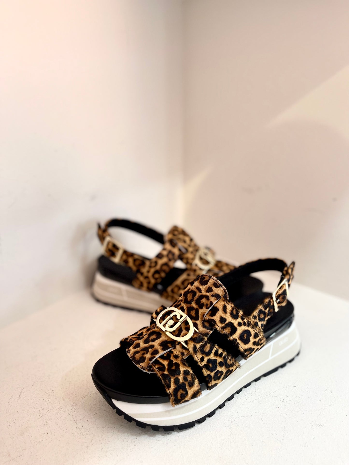 Animal print sandal