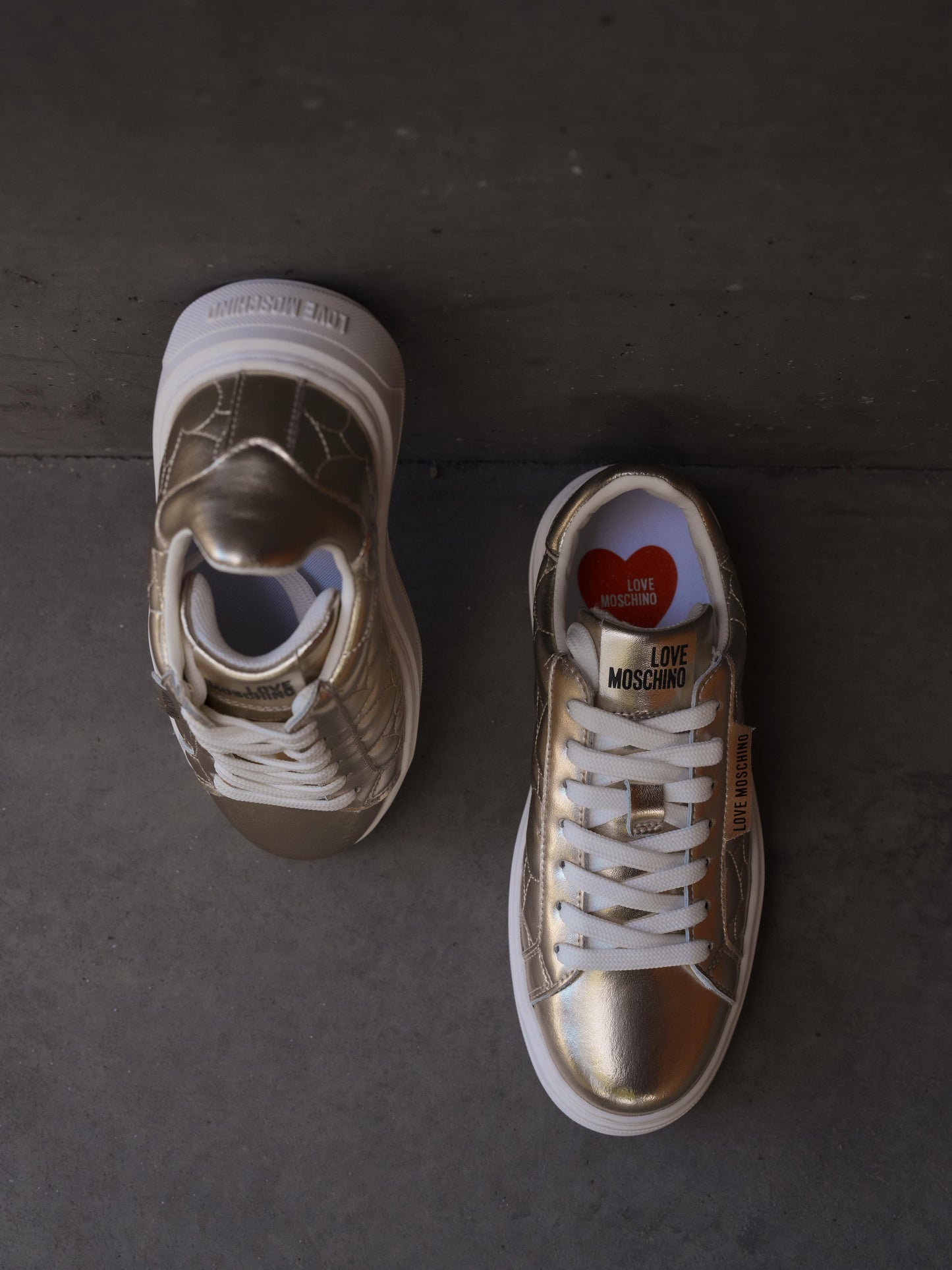 Gold sneaker