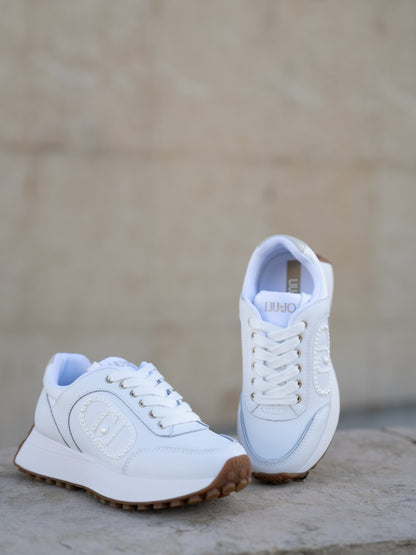 Sneaker calf white