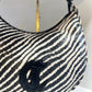 Zebra straw bag