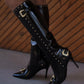 Baroque-buckle 100mm boots