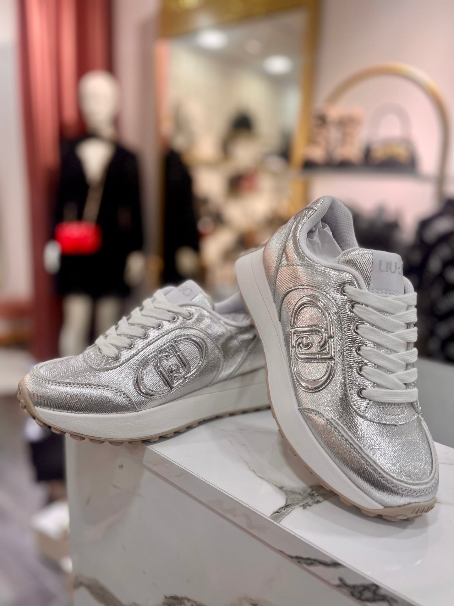 Silver sneaker